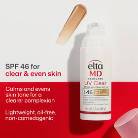 EltaMD pump dispensing tinted sunscreen for mess-free, controlled application