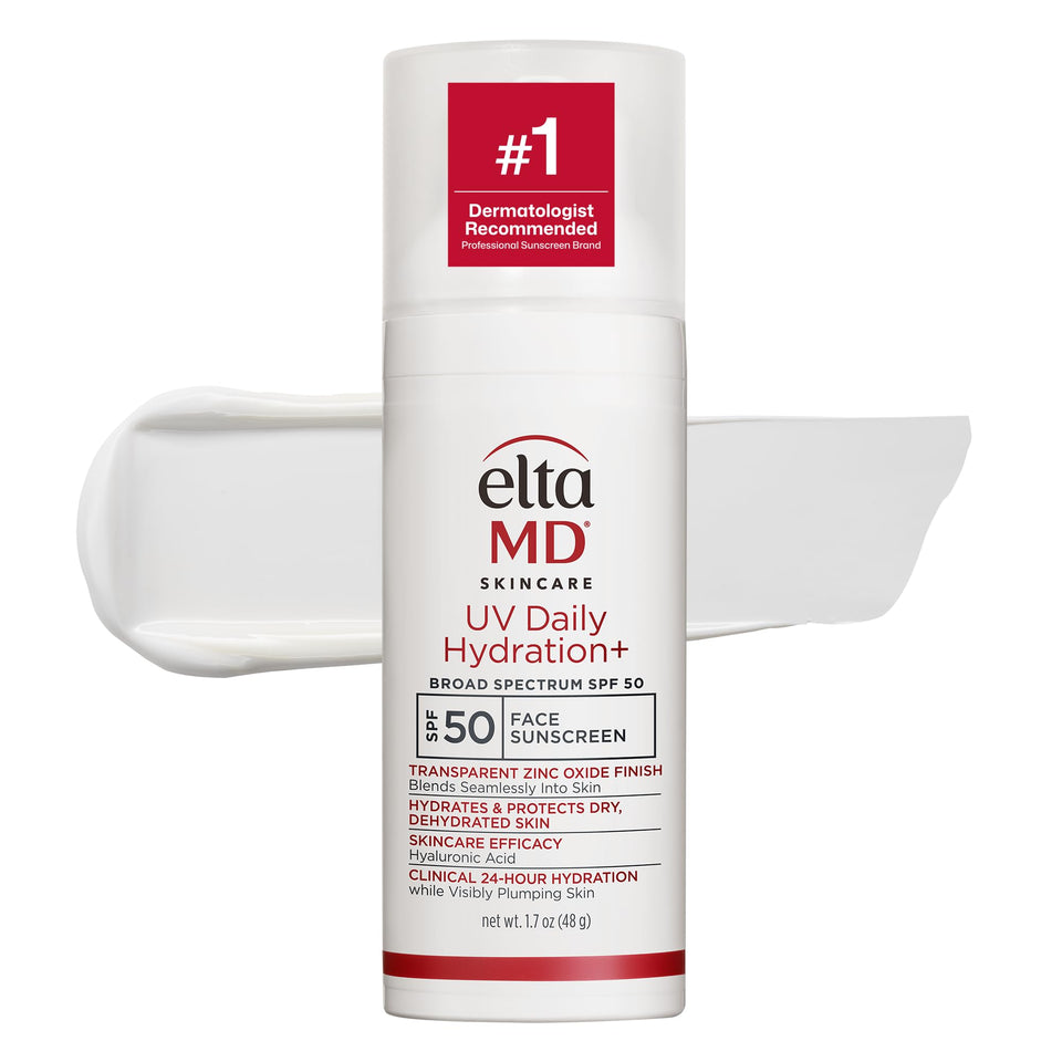 EltaMD front pump bottle showing product and branding for confident daily protection