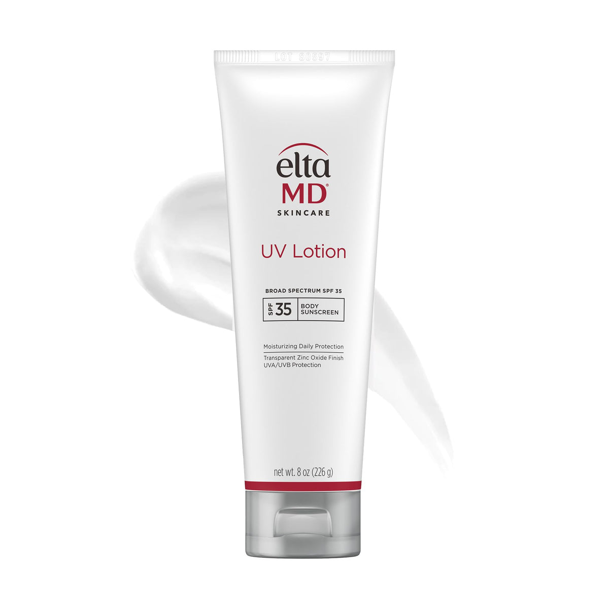 EltaMD UV Lotion front packaging showing clear mineral protection