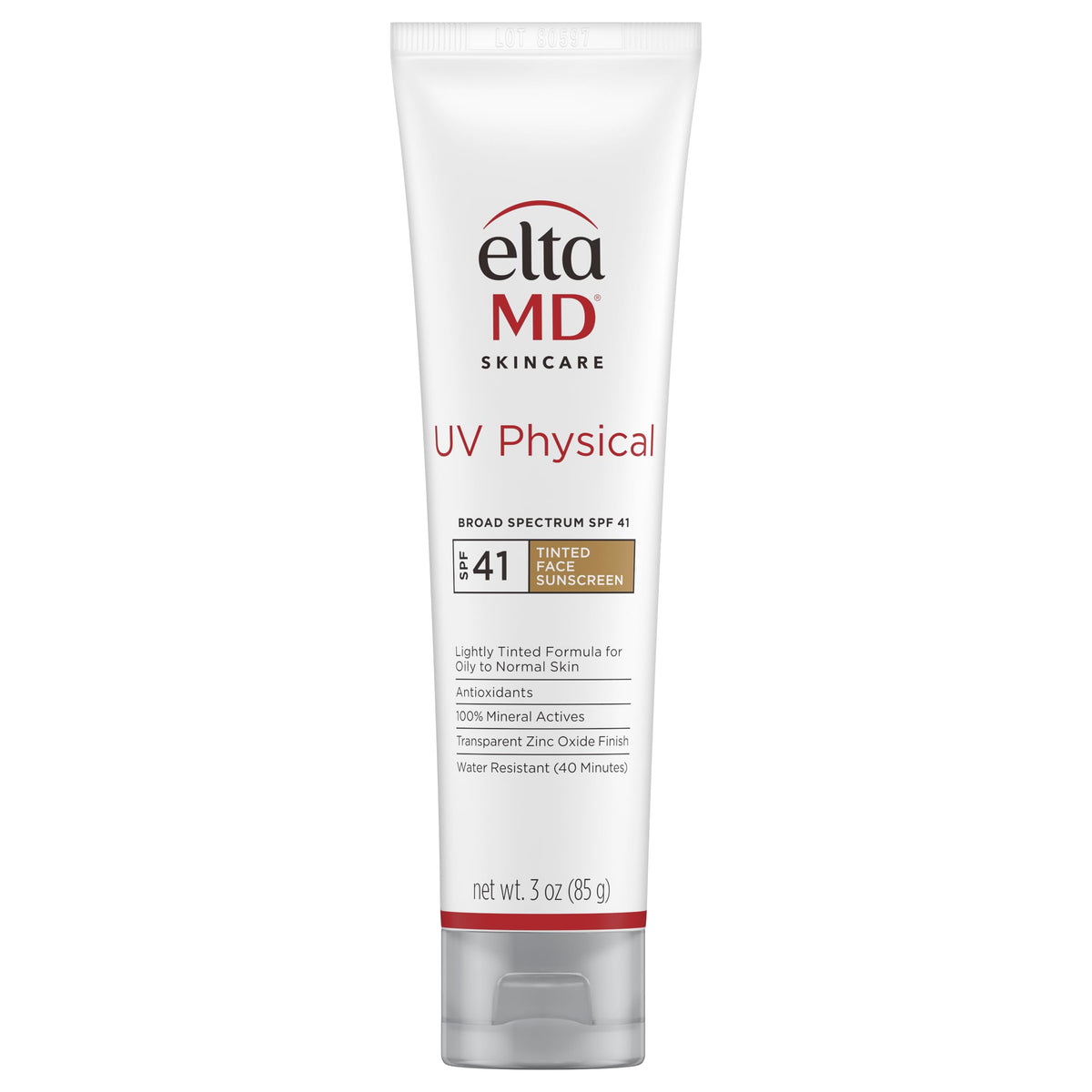 EltaMD front packaging showing SPF 41 and benefits for daily protection