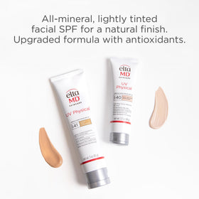 EltaMD textured lotion close-up highlighting lightweight, non-greasy feel