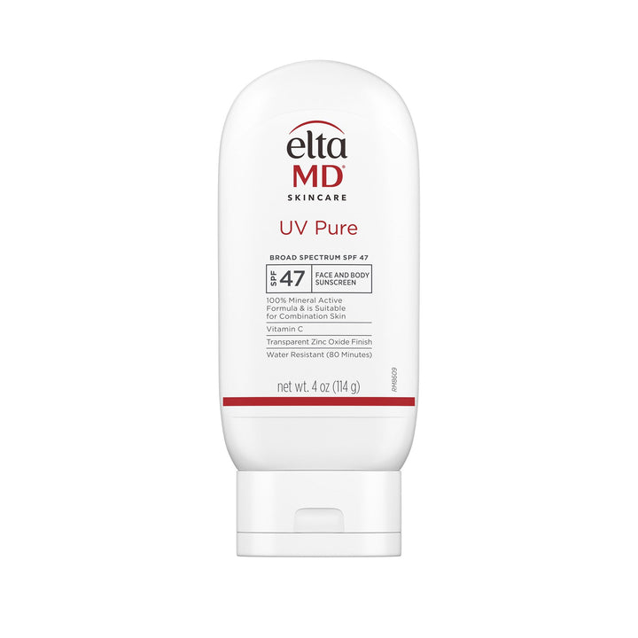 EltaMD front packaging showing SPF 47 protection for reassurance