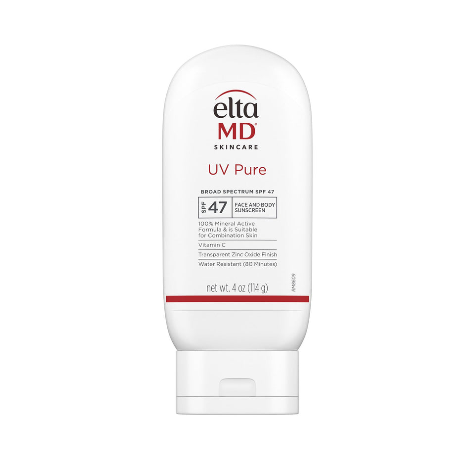 EltaMD front packaging showing SPF 47 protection for reassurance