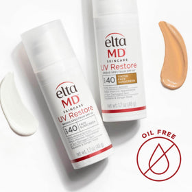 EltaMD in-use under makeup showing seamless layering and natural-looking base