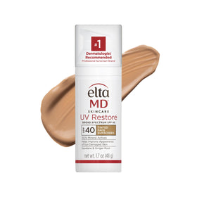 EltaMD front packaging showing tinted sunscreen SPF 40 for facial protection