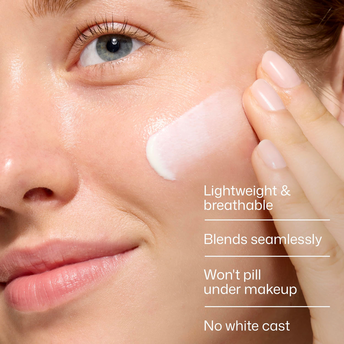 EltaMD close-up texture demonstrating lightweight, fast-absorbing formula