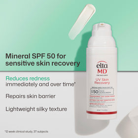 EltaMD pump dispensing sunscreen for easy hygienic application