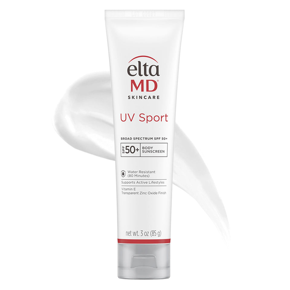 EltaMD front packaging showing tube and SPF 50 protection benefit