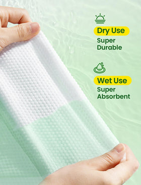 Elvira towels on bathroom vanity showing everyday skincare convenience