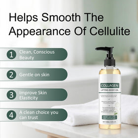 Elycura applied to damp arm showing quick absorption and silky finish benefit