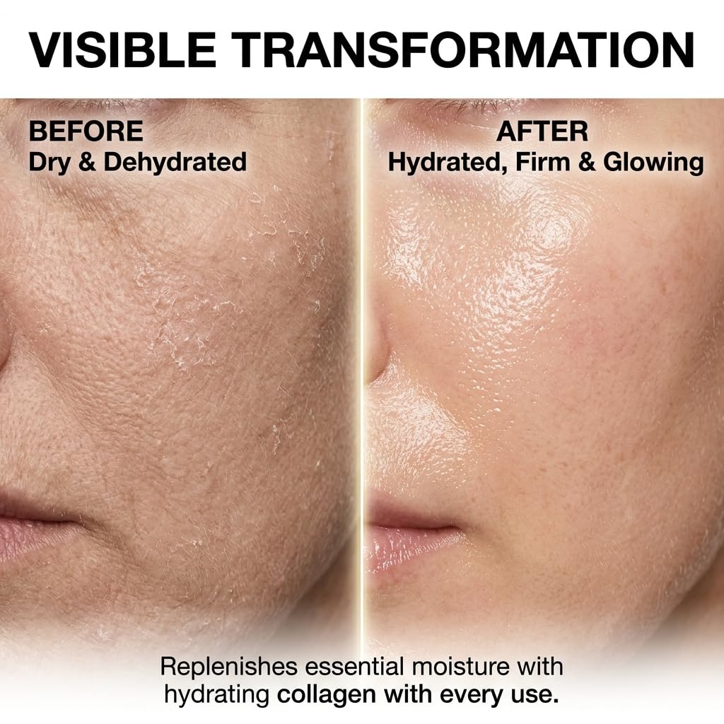 Elycura Collagen Oil massaged into leg illustrating hydration and improved skin softness