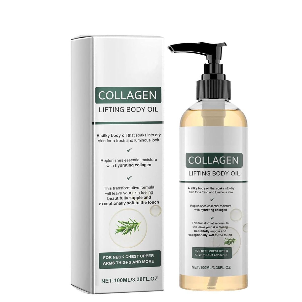 Elycura front packaging showing pump bottle and product benefit hydration