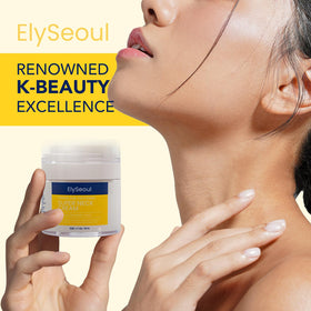 ElySeoul open jar revealing cream consistency for smooth neck application