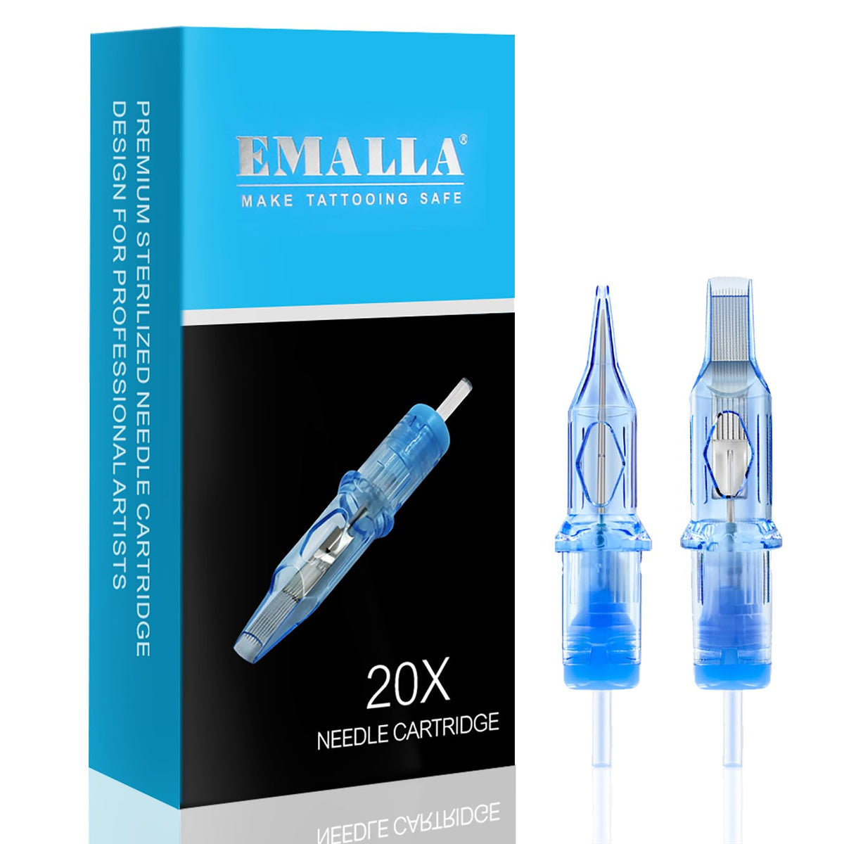Emalla ELIOT front packaging box showing 20-pack and model details for quick identification
