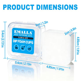 Emalla foam close-up showing absorbent texture that protects needle tips
