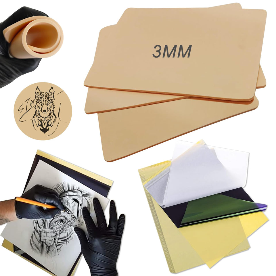 Emalla front packaging of practice kit showing included skins and transfer sheets for effective training