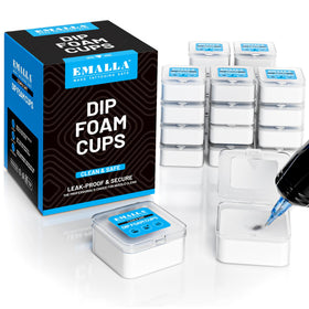 Emalla front packaging showing 20pcs leakproof dip cups and tidy storage benefit