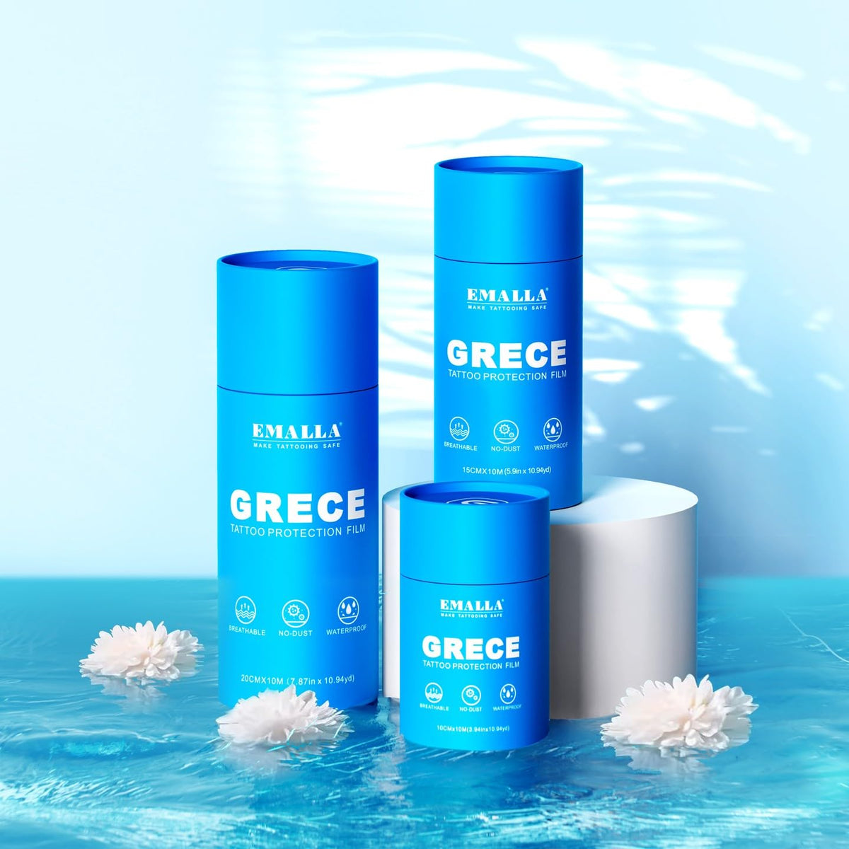 Emalla GRECE used in studio setup illustrating fast custom-cut application