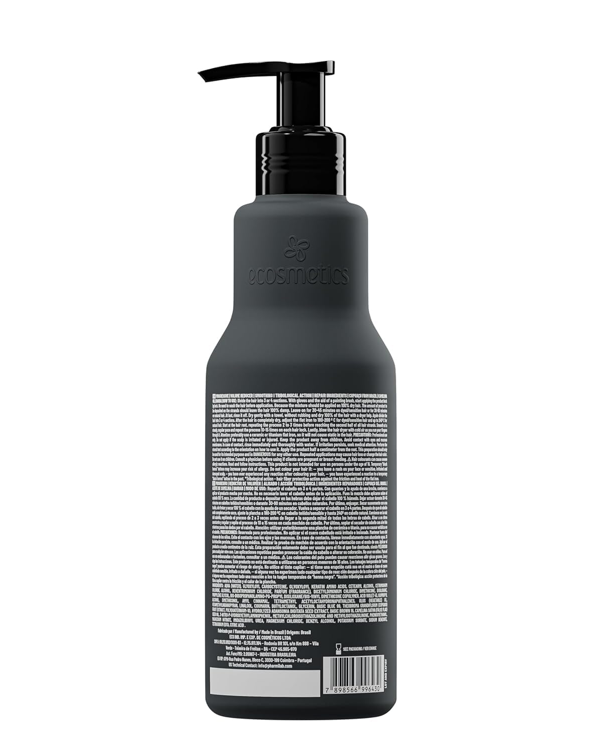 EMAX before and after split image showing reduced frizz benefit