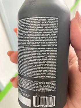 EMAX label close-up highlighting ingredient and directions