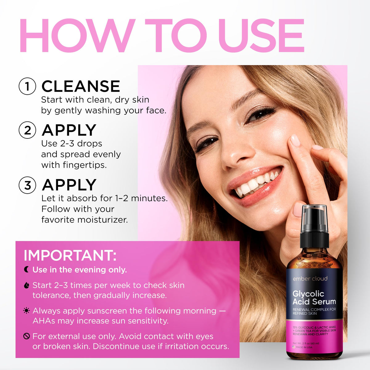 Ember Cloud applied during a nighttime routine showing easy layering with moisturizer