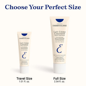 Applying Embryolisse cream to hand for immediate softening and priming benefit