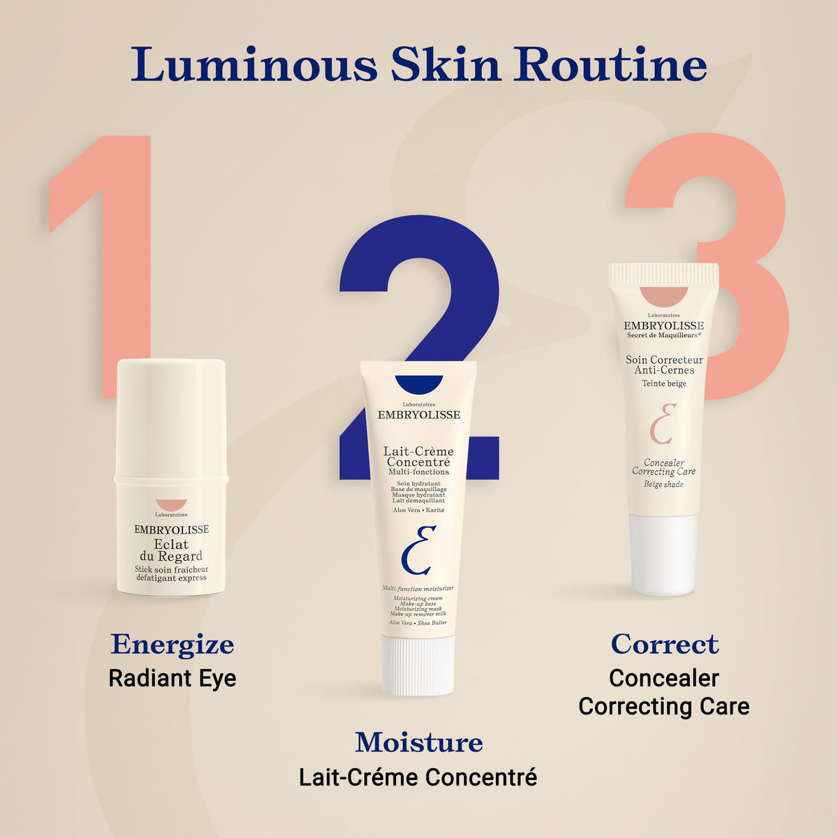 Embryolisse Radiant Eye Stick inside a handbag ready for on-the-go refreshing