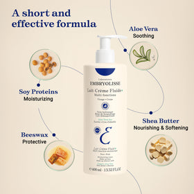 Embryolisse used as makeup primer on face for smoother foundation finish