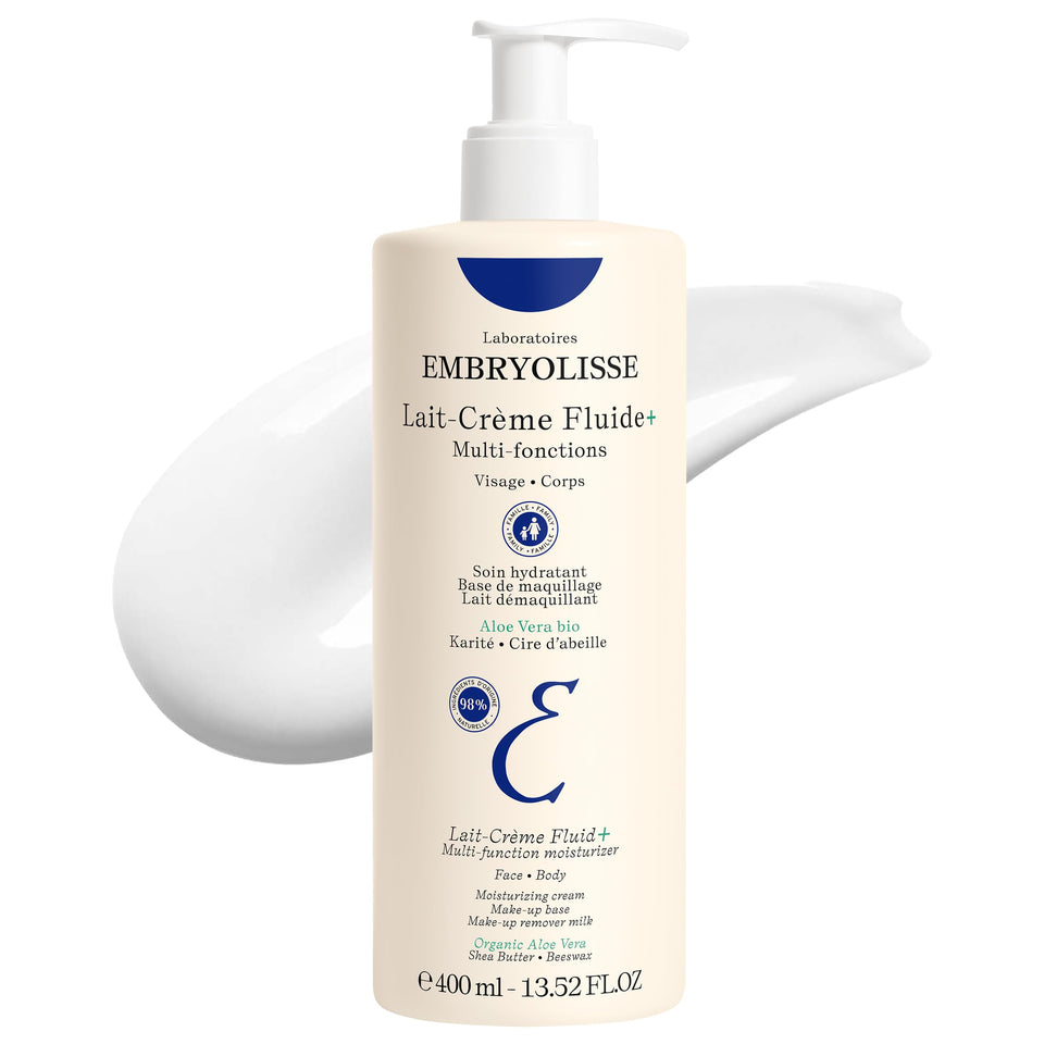 Embryolisse front packaging showing bottle and label benefits