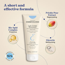 Embryolisse bottle in shower setting for daily body use