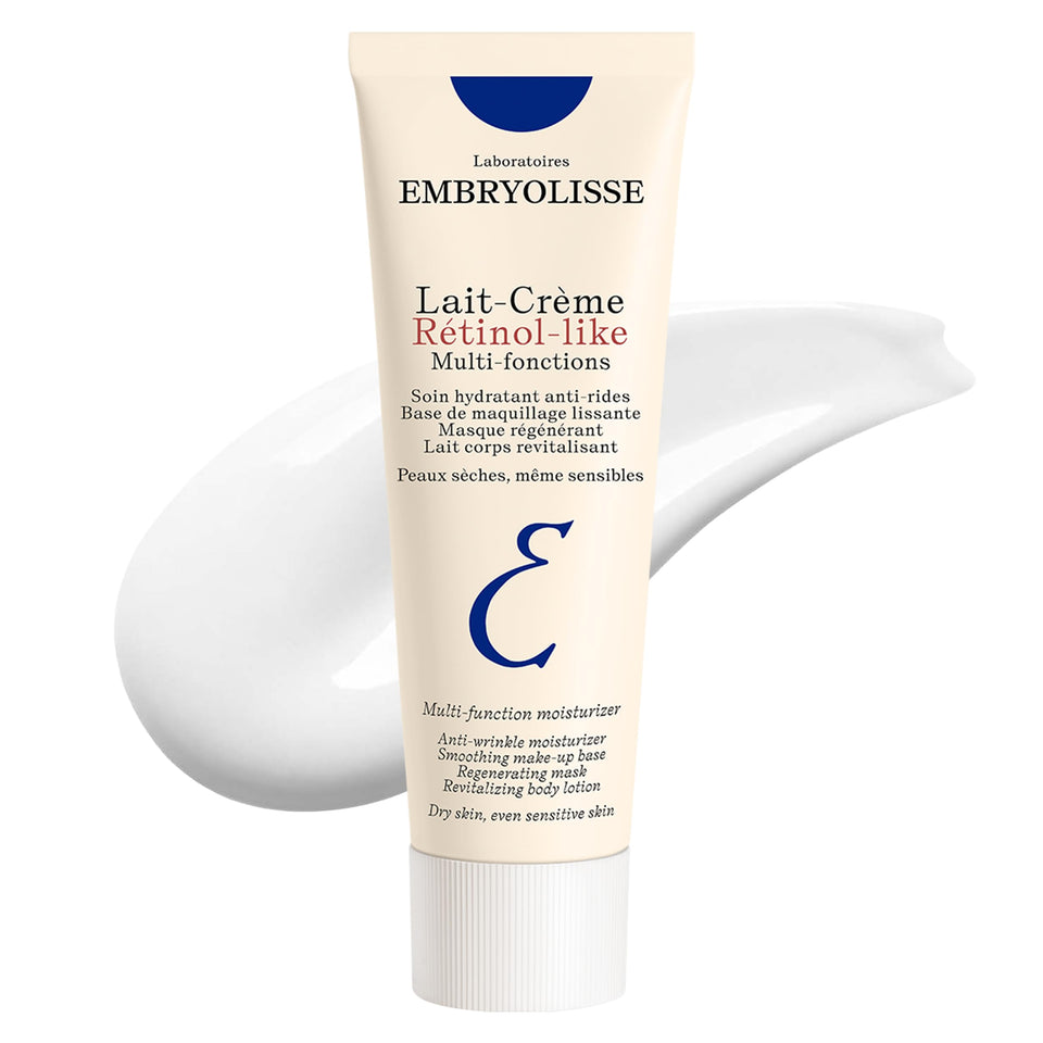 Embryolisse front packaging showing 2.54 fl oz jar and clear labeling for daily use