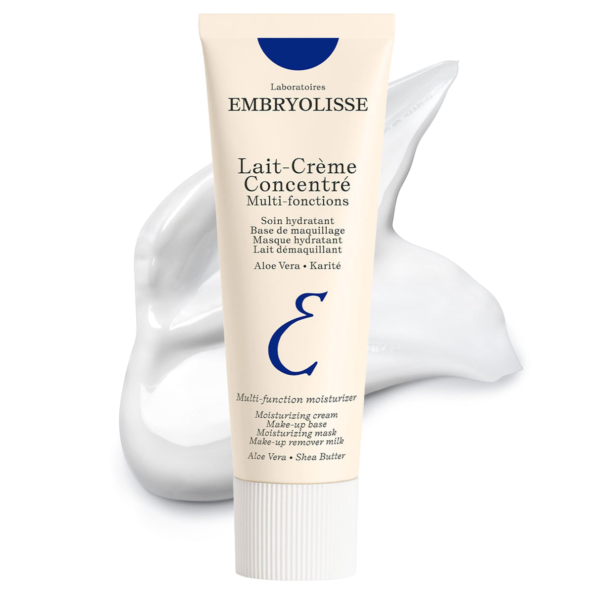 Embryolisse front tube showing brand and compact travel size benefit