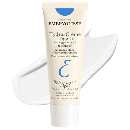 Embryolisse front tube showing compact 1.35 oz packaging and daily hydration benefit