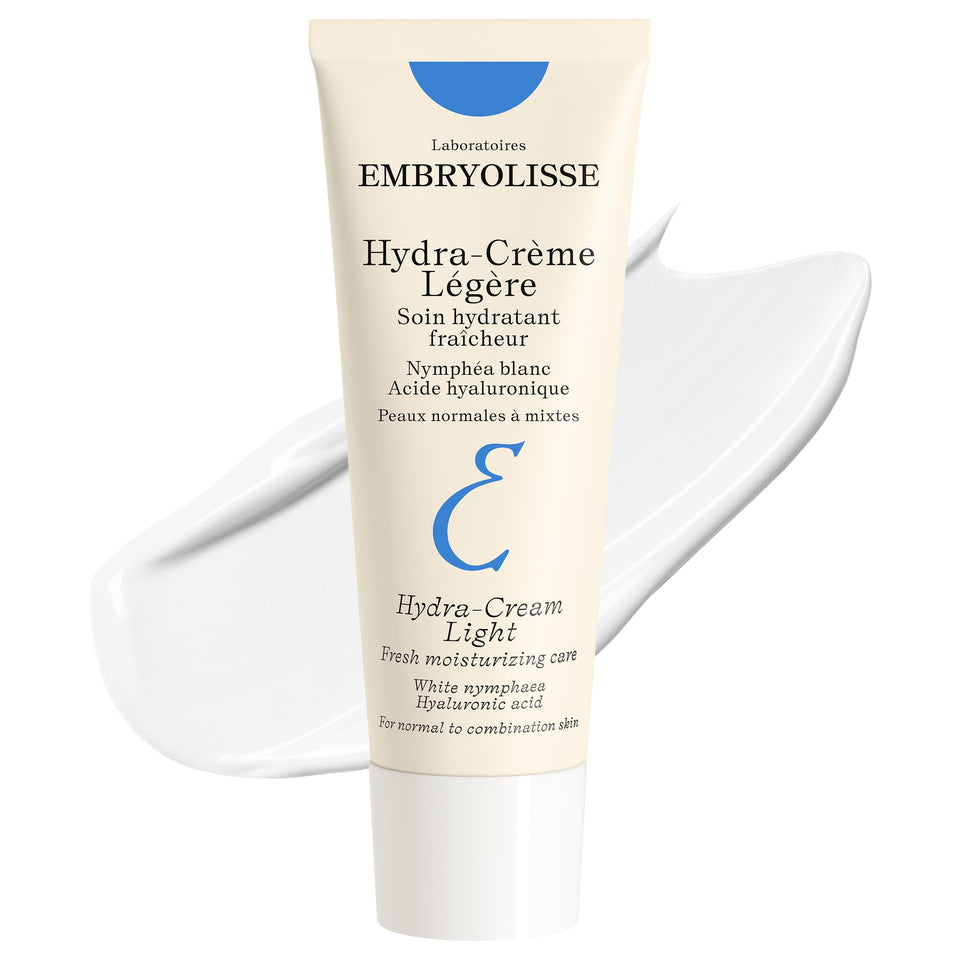 Embryolisse front tube showing compact 1.35 oz packaging and daily hydration benefit