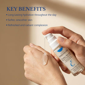 Embryolisse ingredients label highlighting hyaluronic acid and white water lily