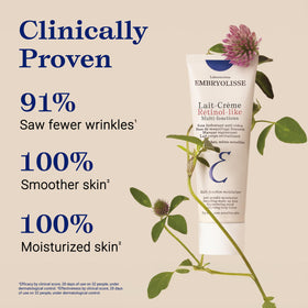 Embryolisse close-up of alfalfa extract ingredient conveying natural retinol-like benefits