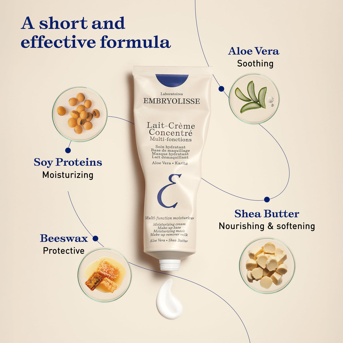 Open Embryolisse jar with visible cream interior showing clean product label