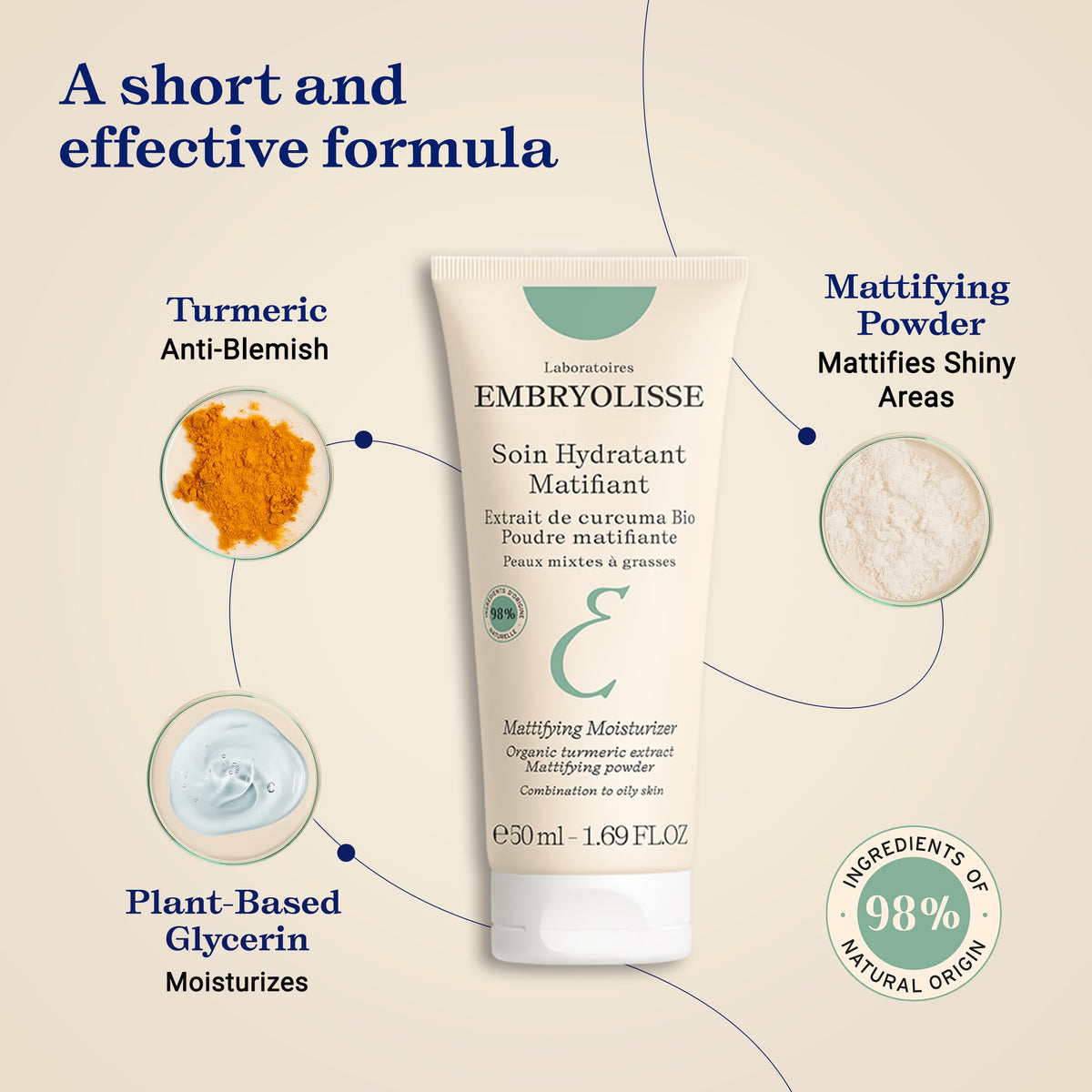 Embryolisse jar beside phone for scale, highlighting compact travel-friendly size