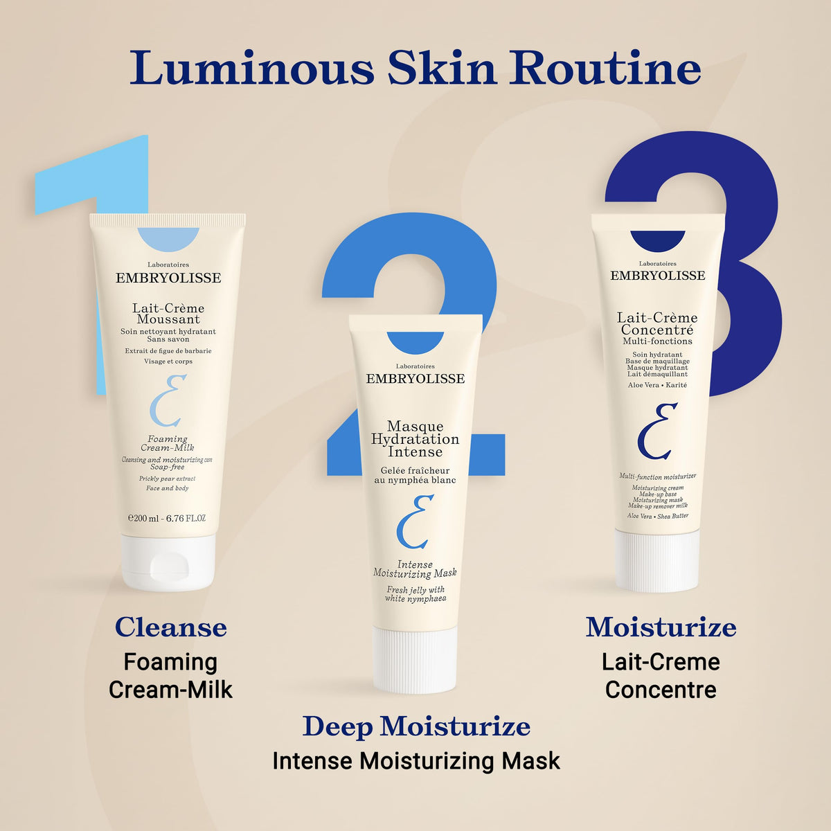 Embryolisse recyclable packaging and label detail emphasizing sustainable choice