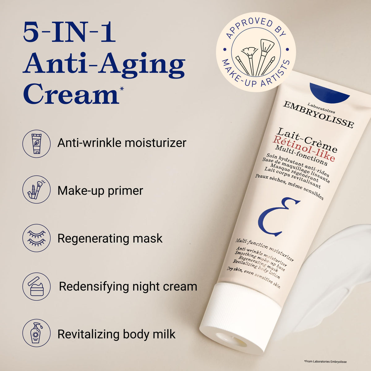 Embryolisse used as primer before makeup for smoother application and refined texture