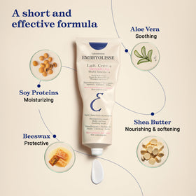 Embryolisse recyclable aluminum tube detail emphasizing eco-conscious packaging
