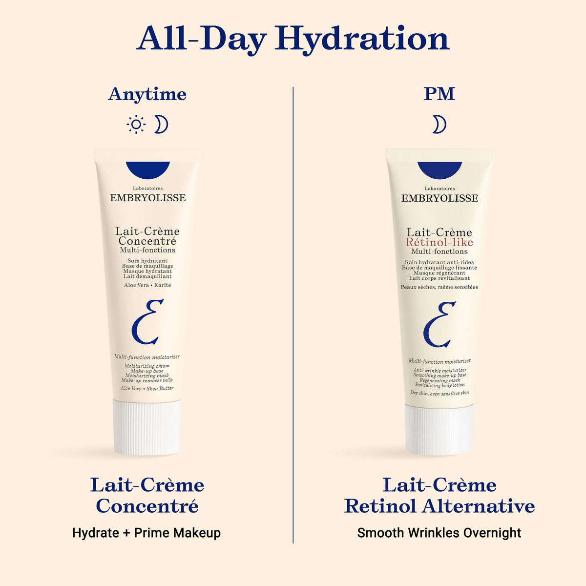 Embryolisse jar beside handbag demonstrating travel-friendly size and convenience