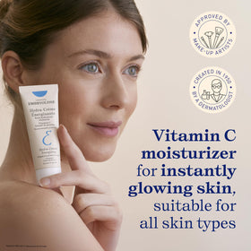 Embryolisse cream texture close-up showing smooth vitamin C moisturizer for quick absorption