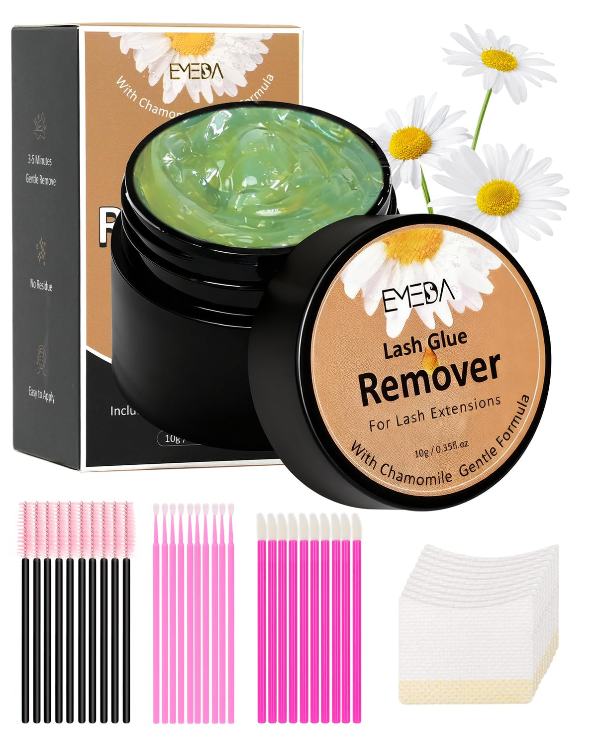 EMEDA cream tube front showing label and professional removal benefit