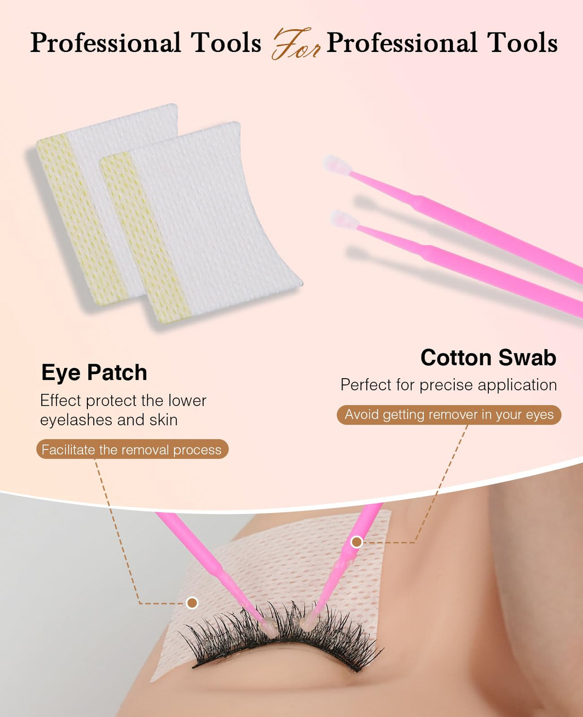 EMEDA in-use by technician removing individual lashes for safe results