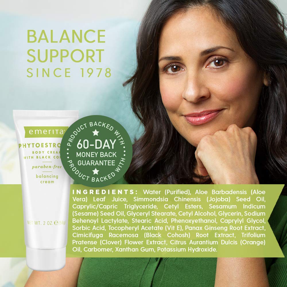 Emerita cream texture close-up displaying smooth spreadability and quick absorption