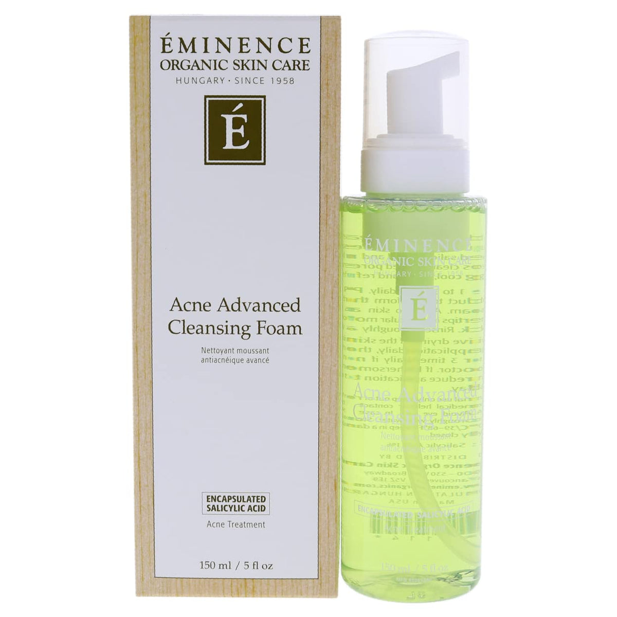 Eminence front packaging showing product and clear usage benefit