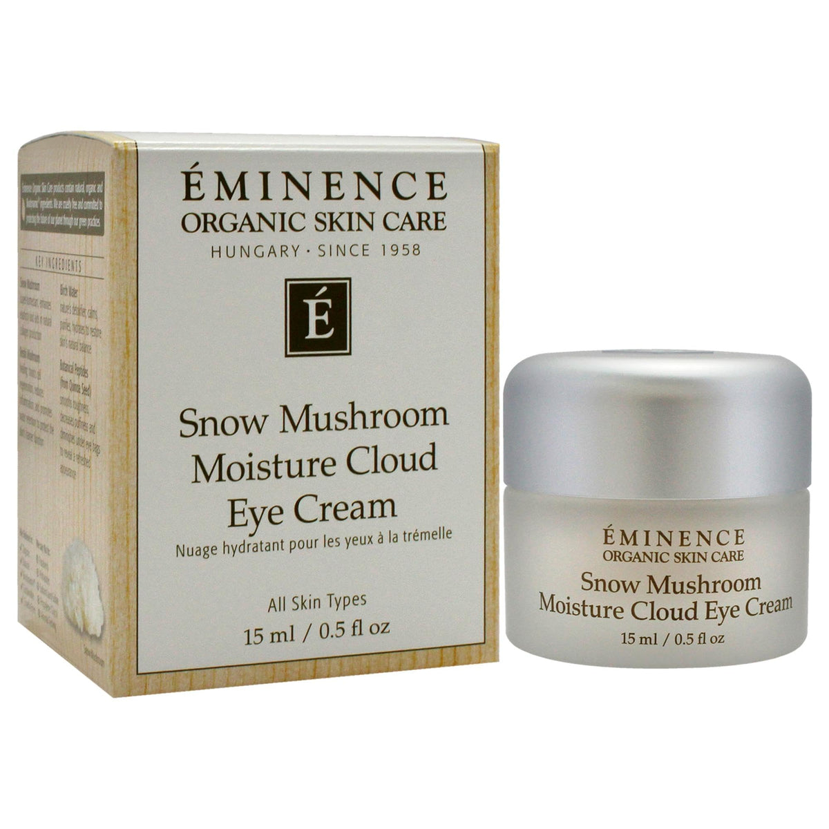 Eminence application on hand demonstrating spreadability and quick absorption benefit