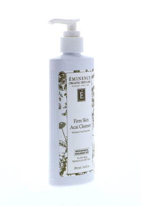 Eminence applying cleanser on hand to demonstrate gentle cleansing benefit