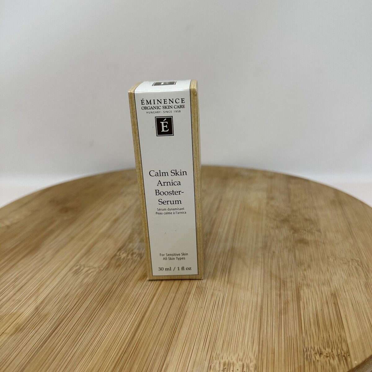 Eminence arnica chamomile lavender arrangement illustrating natural ingredients